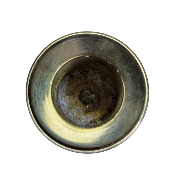 SOLID Brass Candle Stick by Seiden 7" Tall - Picture 4 of 4